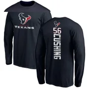 Brian Cushing Men's Houston Texans Backer Long Sleeve T-Shirt - Navy