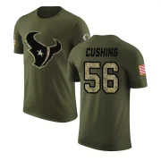 Brian Cushing Men's Houston Texans Salute to Service T-Shirt Olive