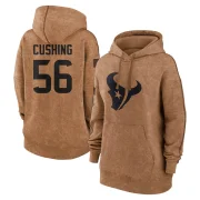 Brian Cushing Women's Houston Texans 2023 Salute To Service Pullover Hoodie Brown