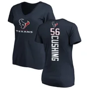 Brian Cushing Women's Houston Texans Backer Slim Fit T-Shirt - Navy