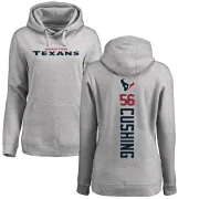 Brian Cushing Women's Houston Texans Pro Line Ash Backer Pullover Hoodie