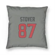 Cade Stover Houston Texans  Pillow Cover (18 X 18) - Gray