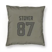 Cade Stover Houston Texans  Pillow Cover (18 X 18) - Olive