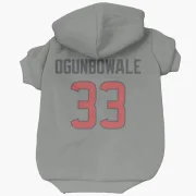 Dare Ogunbowale Houston Texans  Dog & Cat Pet Hoodie - Gray