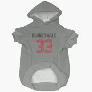 Dare Ogunbowale Houston Texans  Dog & Cat Pet Hoodie - Gray