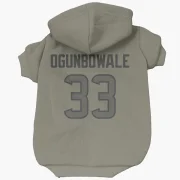 Dare Ogunbowale Houston Texans  Dog & Cat Pet Hoodie - Olive