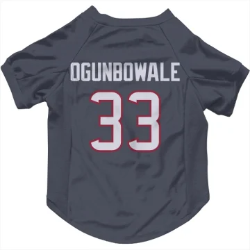 Dare Ogunbowale Houston Texans  Dog & Cat Pet Jersey - Navy