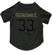 Dare Ogunbowale Houston Texans  Service Dog & Cat Pet Jersey - Black