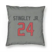 Derek Stingley Jr. Houston Texans  Pillow Cover (18 X 18) - Gray