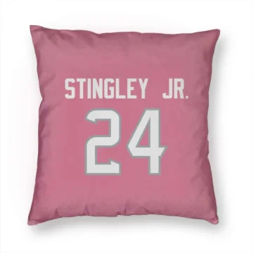 Derek Stingley Jr. Houston Texans  Pillow Cover (18 X 18) - Pink