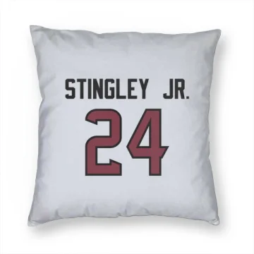 Derek Stingley Jr. Houston Texans  Pillow Cover (18 X 18) - White