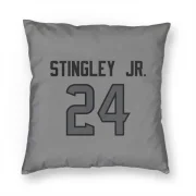 Derek Stingley Jr. Houston Texans   Silver Pillow Cover (18 X 18)