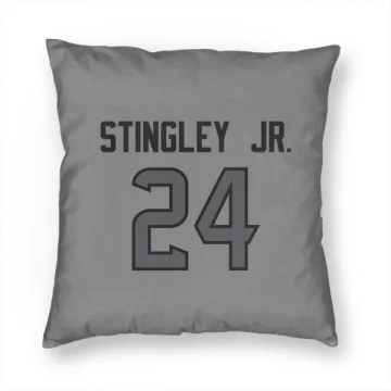 Derek Stingley Jr. Houston Texans   Silver Pillow Cover (18 X 18)