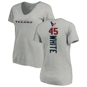 Devin White Women's Houston Texans Backer V-Neck T-Shirt - Ash White