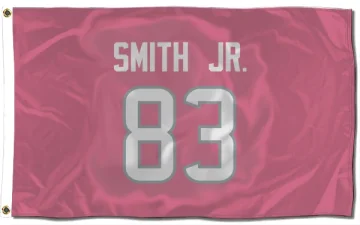 Irv Smith Jr. Houston Texans  Flag (3 X 5) - Pink