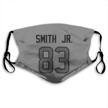 Irv Smith Jr. Houston Texans   Silver Face Mask