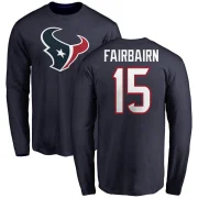 Ka'imi Fairbairn Men's Houston Texans Logo Long Sleeve T-Shirt - Navy