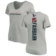 Ka'imi Fairbairn Women's Houston Texans Backer V-Neck T-Shirt - Ash