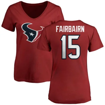 Ka'imi Fairbairn Women's Houston Texans Logo Slim Fit T-Shirt - Red