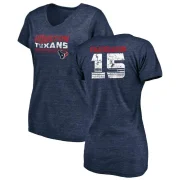 Ka'imi Fairbairn Women's Houston Texans Retro V-Neck T-Shirt - Navy