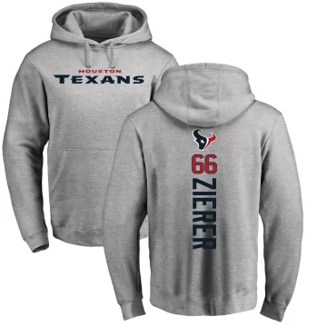 Kilian Zierer Men's Houston Texans Pro Line Ash Backer Pullover Hoodie