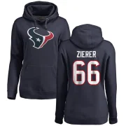 Kilian Zierer Women's Houston Texans Pro Line Logo Pullover Hoodie Navy