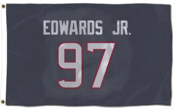 Mario Edwards Jr. Houston Texans  Flag (3 X 5) - Navy