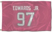 Mario Edwards Jr. Houston Texans  Flag (3 X 5) - Pink