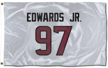 Mario Edwards Jr. Houston Texans  Flag (3 X 5) - White