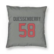 Scott Quessenberry Houston Texans  Pillow Cover (18 X 18) - Gray