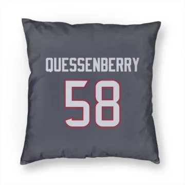 Scott Quessenberry Houston Texans  Pillow Cover (18 X 18) - Navy