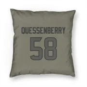 Scott Quessenberry Houston Texans  Pillow Cover (18 X 18) - Olive