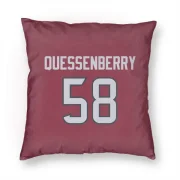 Scott Quessenberry Houston Texans  Pillow Cover (18 X 18) - Red