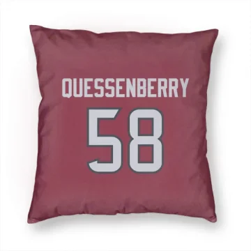 Scott Quessenberry Houston Texans  Pillow Cover (18 X 18) - Red