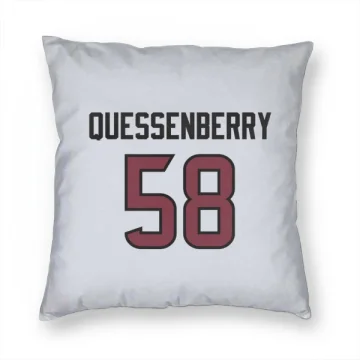 Scott Quessenberry Houston Texans  Pillow Cover (18 X 18) - White