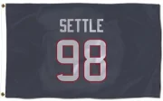 Tim Settle Jr. Houston Texans  Flag (3 X 5) - Navy