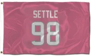 Tim Settle Jr. Houston Texans  Flag (3 X 5) - Pink